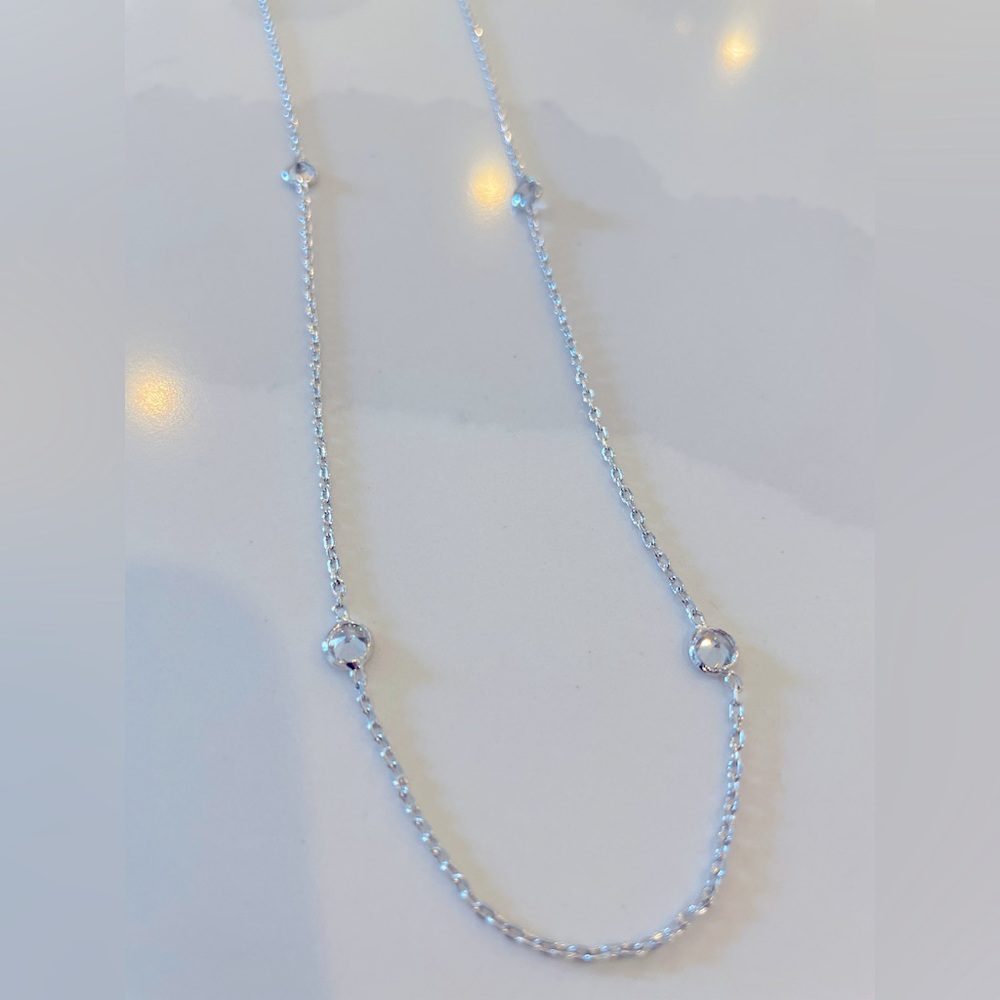 Silver layering necklace